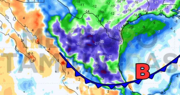 Lluvias y frío polar este fin en Tamaulipas