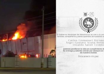 Matamoros Tamaulipas muerte de bomberos