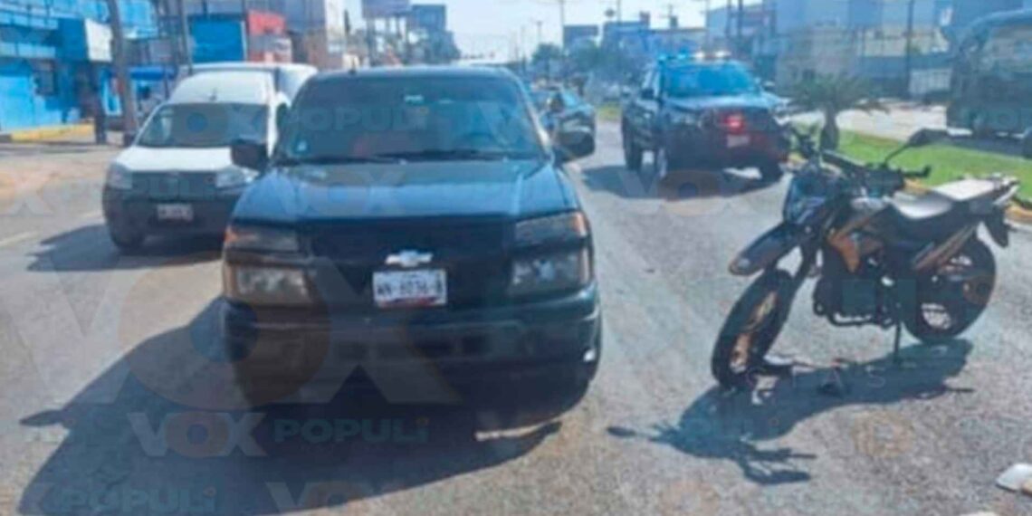Motociclista choca en la 'curva Texas'