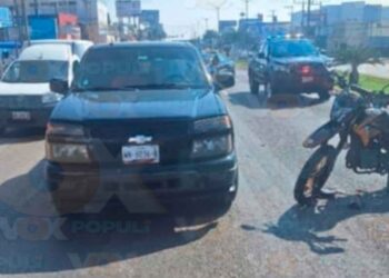Motociclista choca en la 'curva Texas'