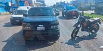 Motociclista choca en la 'curva Texas'