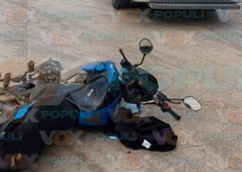 Motociclista hospitalizado en Altamira