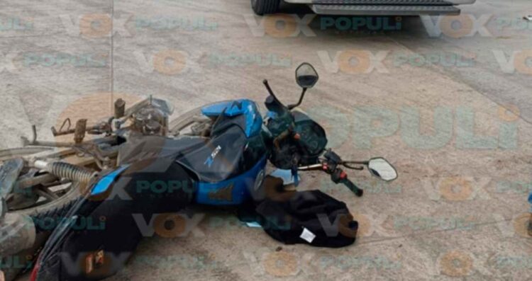 Motociclista hospitalizado en Altamira