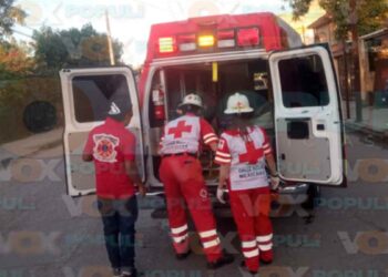 Motociclista lesionada en Madero