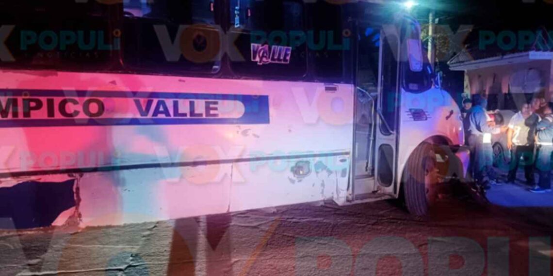 Motociclista lesionado autobús en Altamira