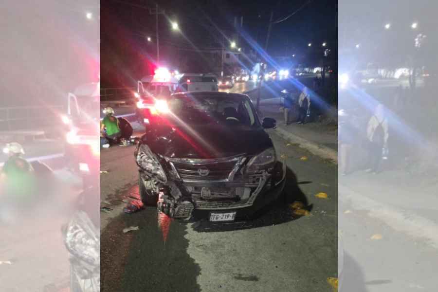 Motociclista pierde la vida tras ser embestido por vehículo en bulevar Alcalá en Ciénega de Flores, NL