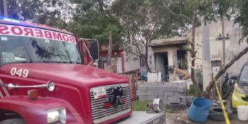 Muere hombre en incendio en Palmares de las Brisas en Matamoros, Tamaulipas