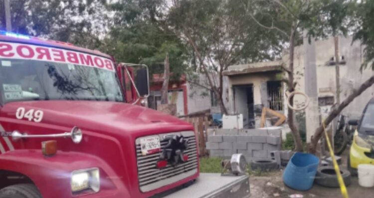 Muere hombre en incendio en Palmares de las Brisas en Matamoros, Tamaulipas