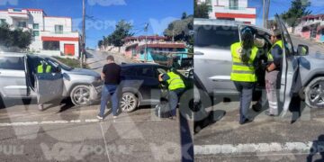 Mujer embarazada resulta lesionada tras choque por alcance en Ciudad Madero, Tamaulipas