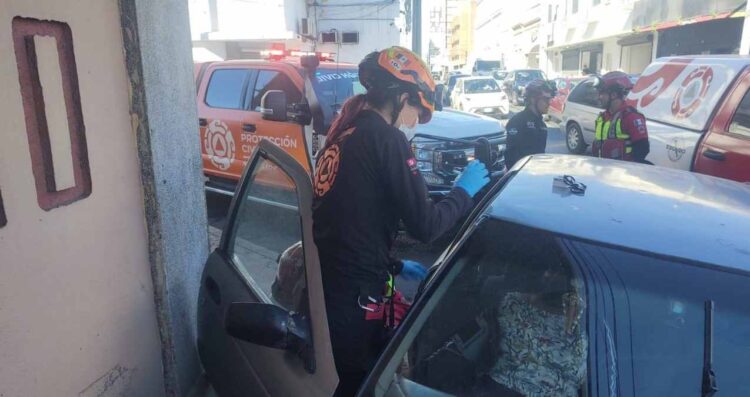 Mujer herida en el centro de Monterrey
