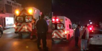 Mujer lesionada tras choque en Victoria