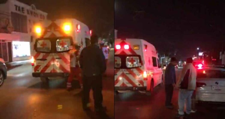 Mujer lesionada tras choque en Victoria