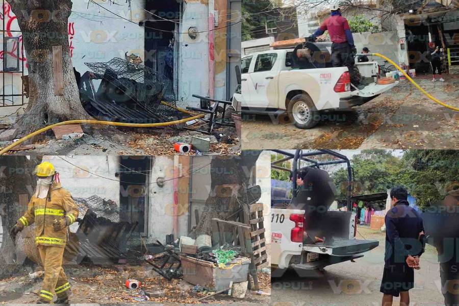 Nieto provoca incendio en casa de sus abuelos y termina detenido en Ciudad Victoria, Tamaulipas