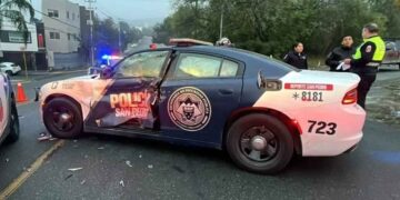 Oficial de San Pedro, Nuevo León, resulta herido tras choque