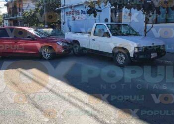 Olvida el alto y provoca fuerte carambola en Ciudad Victoria, Tamaulipas