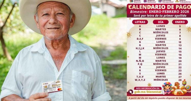 Pago de la Pensión Bienestar miércoles