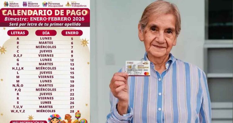 Pagos Pensión Bienestar Tamaulipas enero 2026