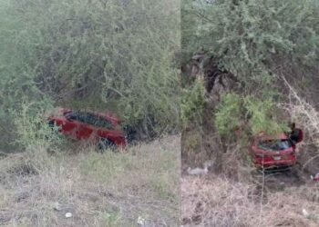 Percance vial en el ejido El Juanillo