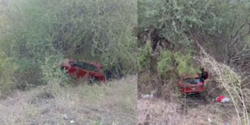 Percance vial en el ejido El Juanillo