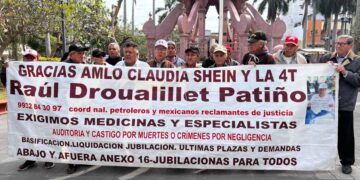 Petroleros protestan Tampico