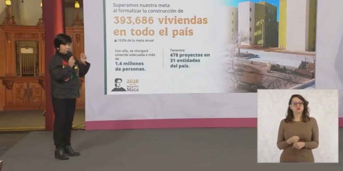 Programa Vivienda para el Bienestar construye 393 mil casas en 2025: Sedatu