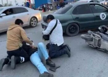 Repartidor de Didi lesionado en Matamoros