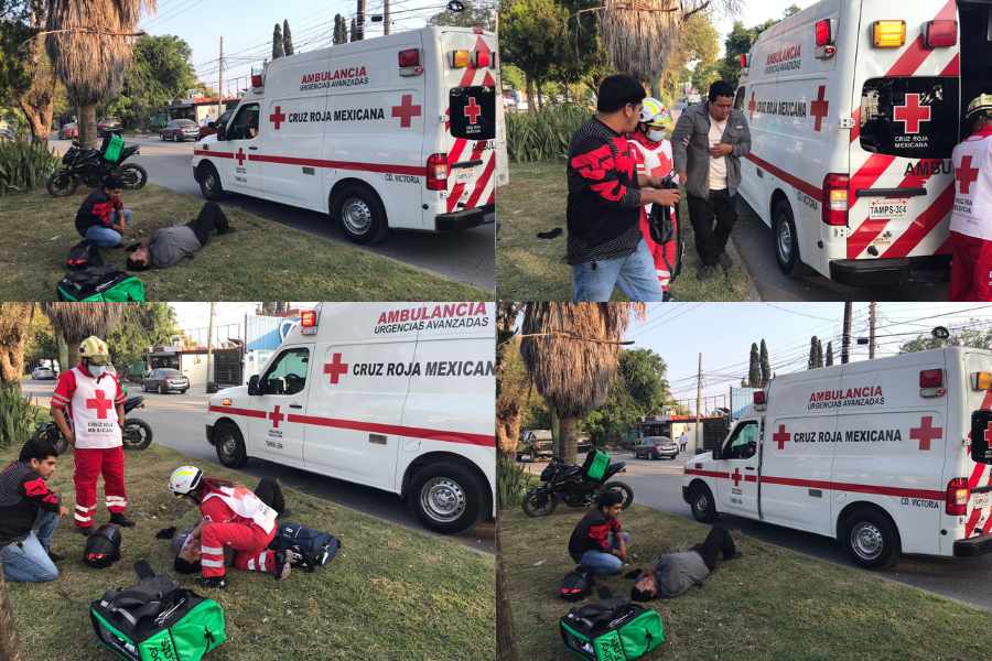 Repartidor lesionado en Victoria (1)