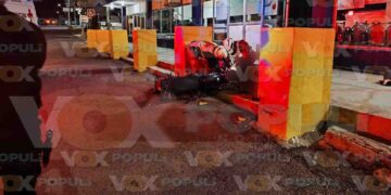 Repartidor muere tras chocar contra un muro en Ciudad Victoria, Tamaulipas