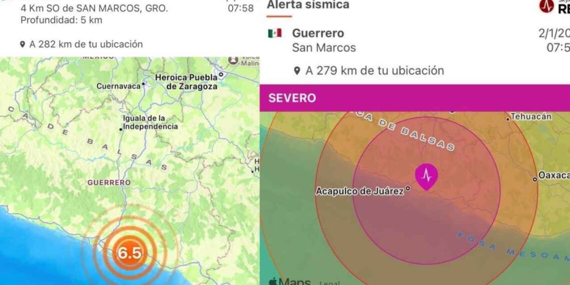 Réplicas del sismo en Acapulco Guerrero