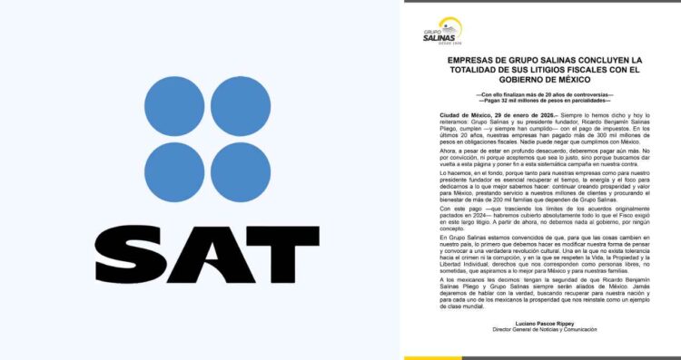 Ricardo Salinas Pliego acuerda pagar más de 32 mil mdp al SAT