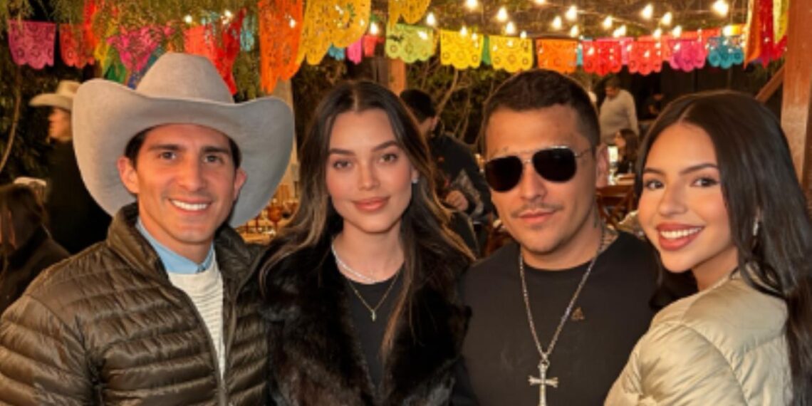Rommel Pacheco y Lylo Fa disfrutan de la fiesta de cumpleaños de Christian Nodal