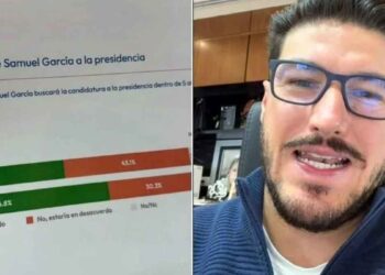 Samuel García plantea buscar la Presidencia de la República 2030 y muestra encuestas