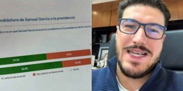 Samuel García plantea buscar la Presidencia de la República 2030 y muestra encuestas
