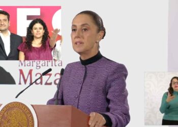 Sheinbaum evita dar información de la reunión que sostuvo con Luisa María Alcalde y Andy López Beltrán