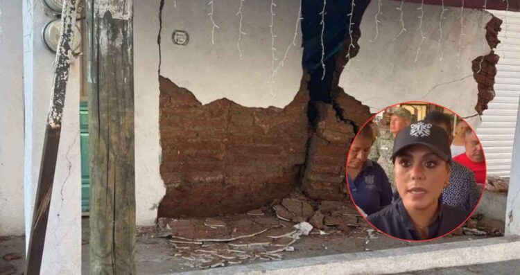 mujer sismo San Marcos