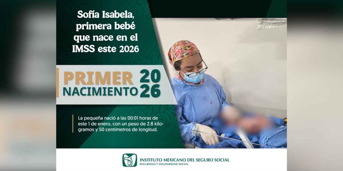 Sofía Isabela se convierte en la primera mexicana nacida en 2026