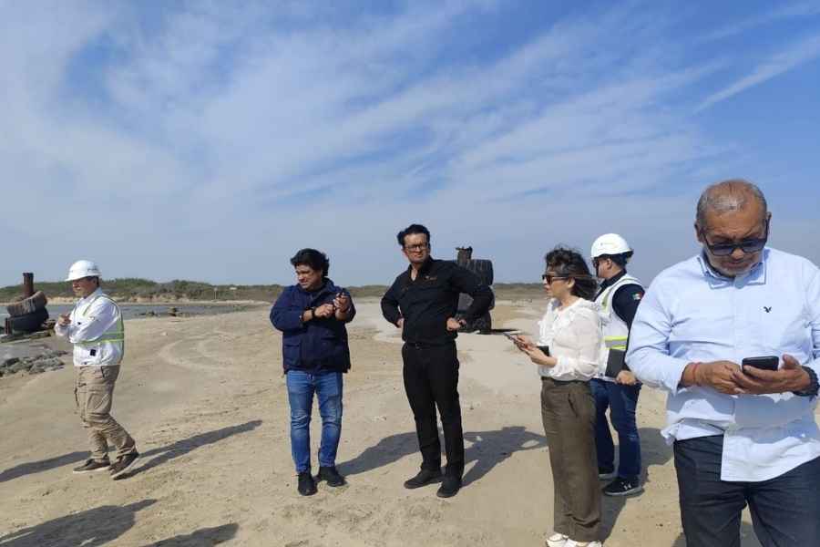 Supervisan autoridades estatales avances estratégicos en el Puerto del Norte de Tamaulipas