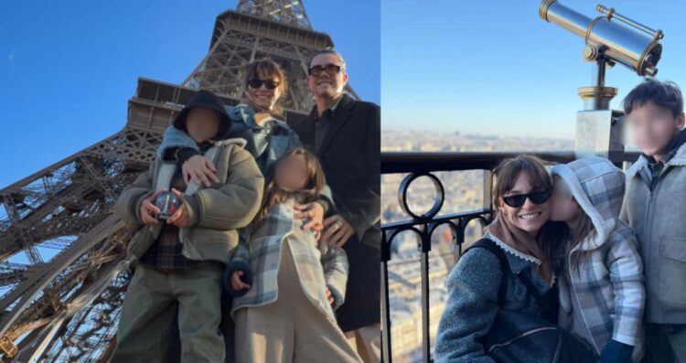 Tania Rincón comparte tiernas fotografías de su familia desde París