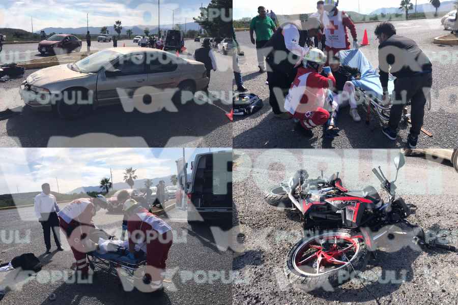 Toma retorno sin precaución, cierra el paso a estudiante, lo derriba y lesiona en Ciudad Victoria, Tamaulipas