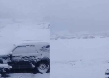 Tormenta invernal en Durango