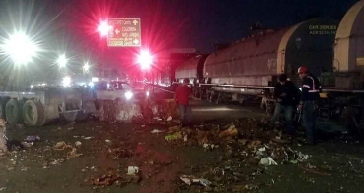 Tráiler embestido Escobedo