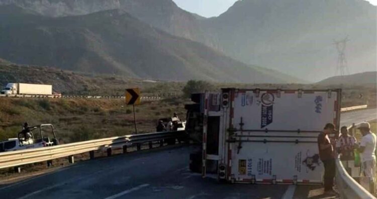 mujer amputación volcadura García