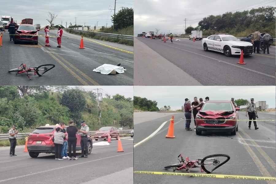 accidente ciclista en Tampico (1)