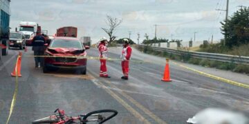 accidente ciclista en Tampico