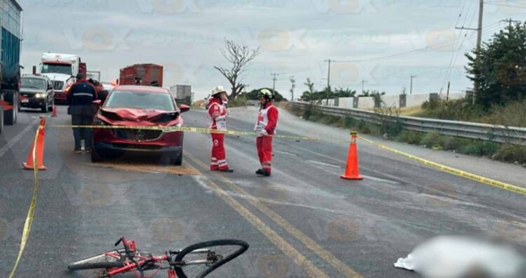 accidente ciclista en Tampico