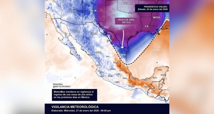 aire ártico enero México
