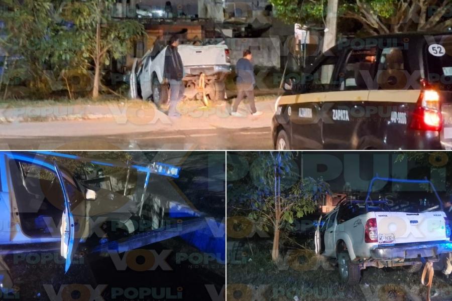 camioneta cae en dren Altamira