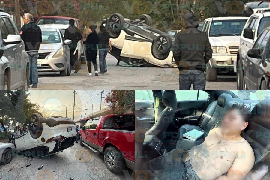 camioneta robada volcadura Matamoros