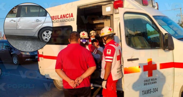choque con motociclista en Victoria