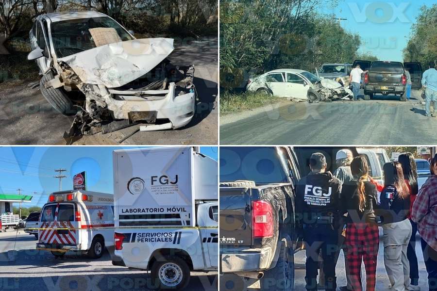 choque en sendero nacional de matamoros